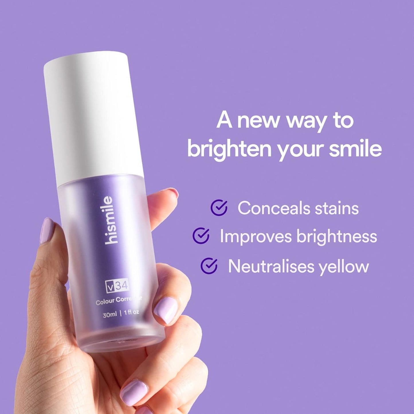 V34 Colour Corrector Purple Toothpaste