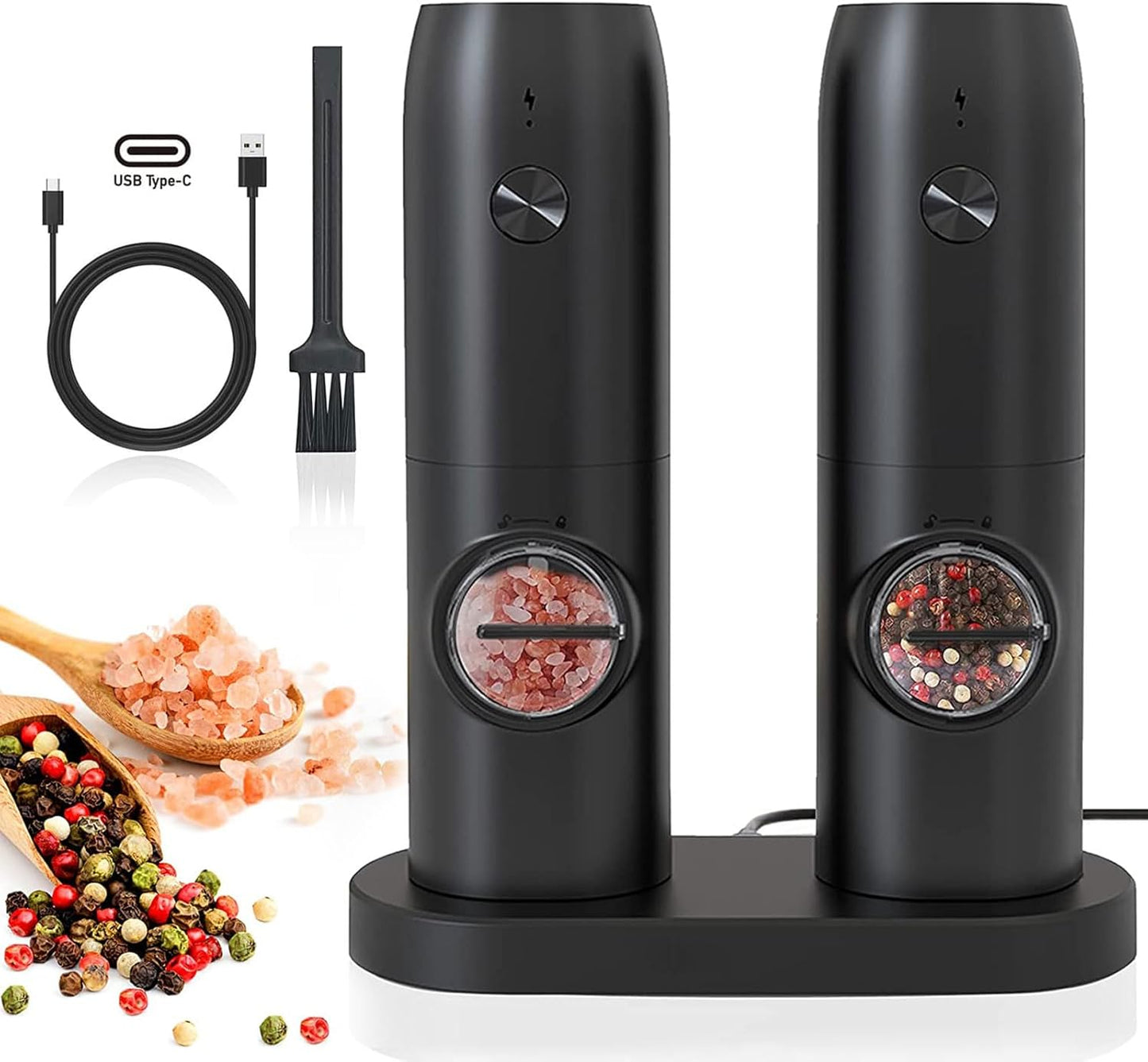 Rechargeable Electric Pepper And Salt Grinder