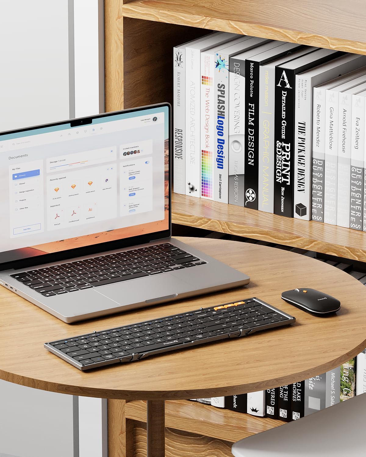 Foldable Wireless Bluetooth Keyboard