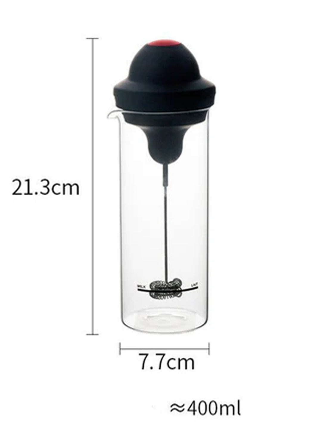 Electric Milk Frother – Creamy Latte Maker & Beverage Mixing Cup