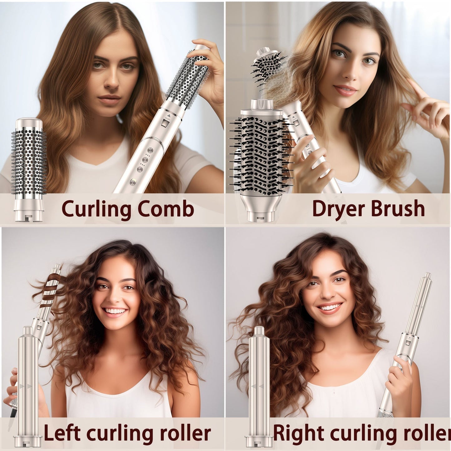 7-in-1 Air Wrap Hair Styler | Ionic Blow Dryer, Curler & Straightener