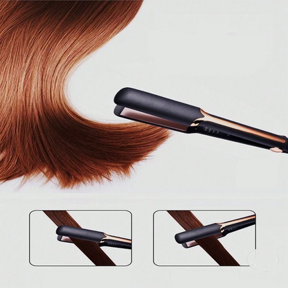 2-in-1 Ceramic Iron | Adjustable Temp & Anti-Frizz Styling Tool