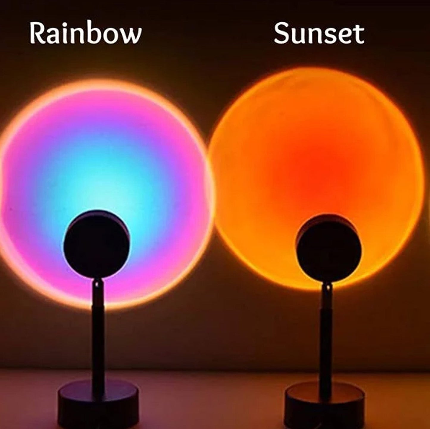 Sunset Lamp Q-08 | Remote-Controlled LED Mood Lamp for Warm Home Atmosphere