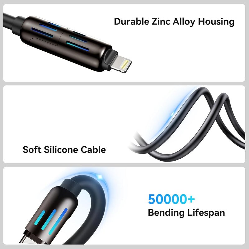 Type-C 4-in-1 Multi USB Charging Cable