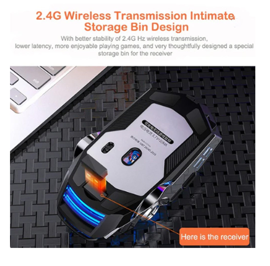A7 Silver Eagle – Silent Rechargeable Wireless Mouse