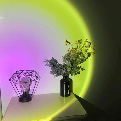 Sunset Lamp Q-08 | Remote-Controlled LED Mood Lamp for Warm Home Atmosphere