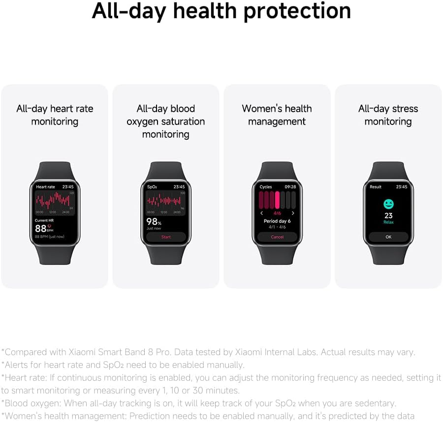 7+1 Smart Watch | Smart Band in Black