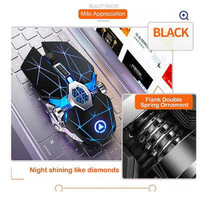 A7 Silver Eagle – Silent Rechargeable Wireless Mouse