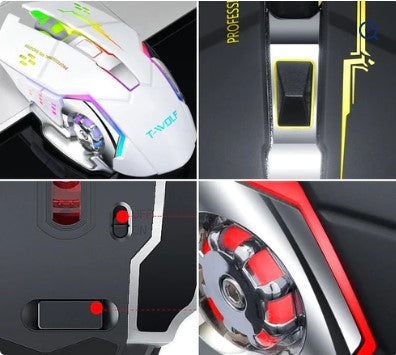 Game Optical Mouse USB Silent Light