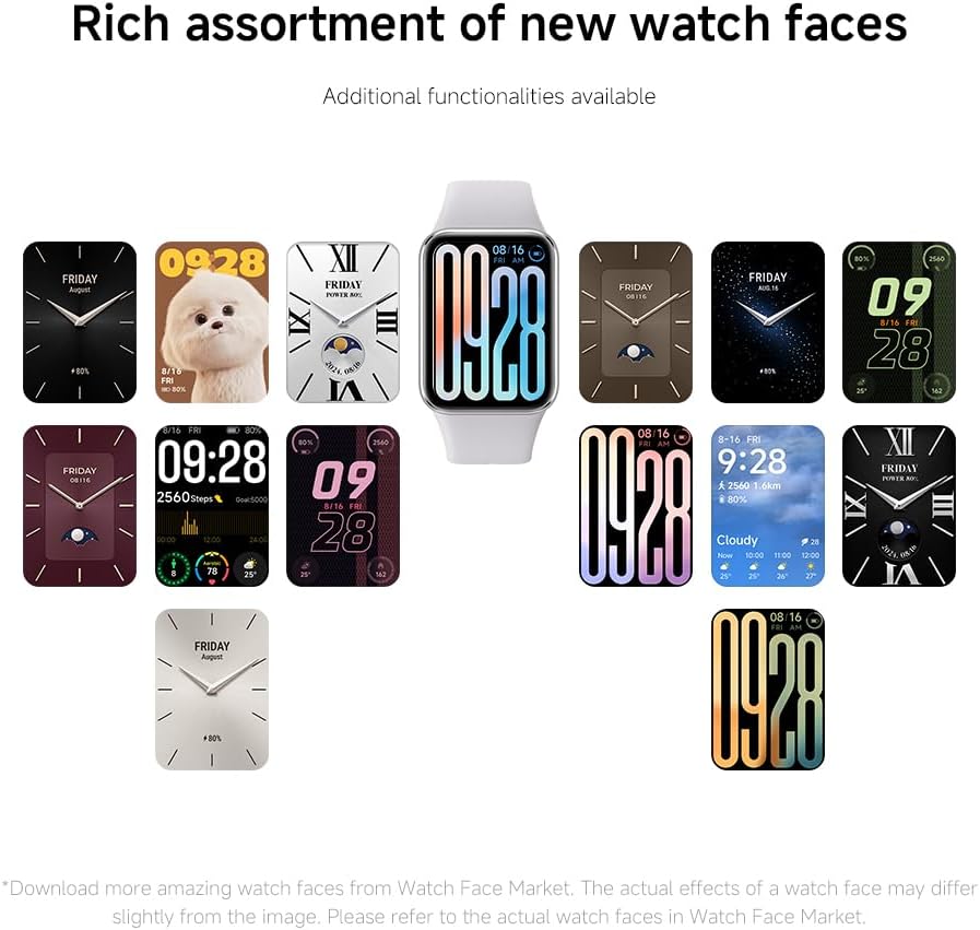 7+1 Smart Watch | Smart Band in Black