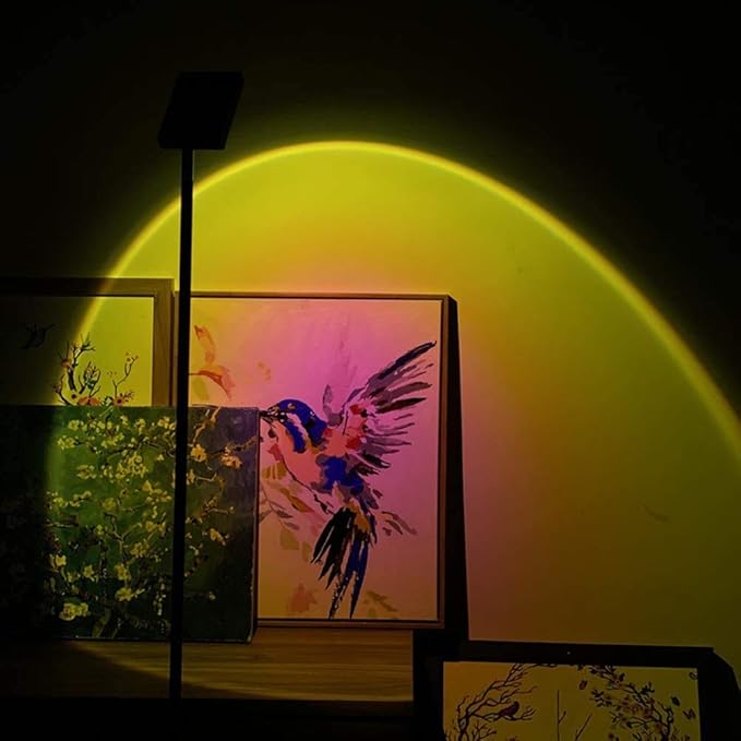 Sunset Lamp Q-08 | Remote-Controlled LED Mood Lamp for Warm Home Atmosphere