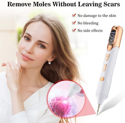 Laser Mole Removal Pen | Plasma Wart, Freckle, Skin Tag & Tattoo Spot Remover Tool | Electric Beauty Skin Care Device
