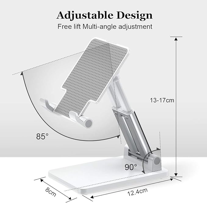 Adjustable Desk Phone & Tablet Holder Stand