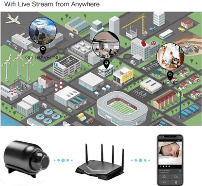 1080P HD X5 Mini WiFi Camera | Portable Surveillance Camera