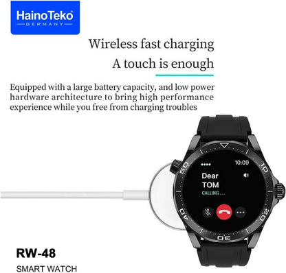 Haino Teko RW48 – Stylish AMOLED Smart Watch (3-Strap Set)