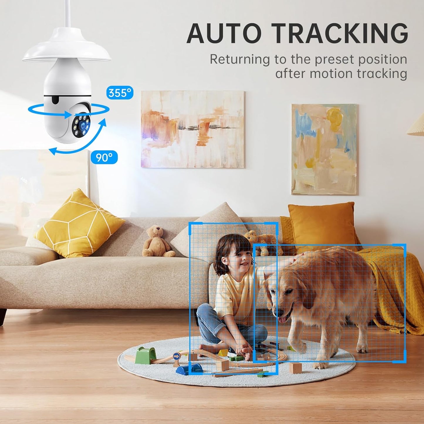 Outdoor Security Camera with LED Lights