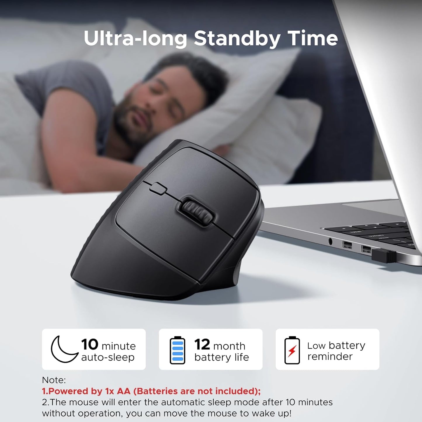 M618 Wireless Vertical Mouse