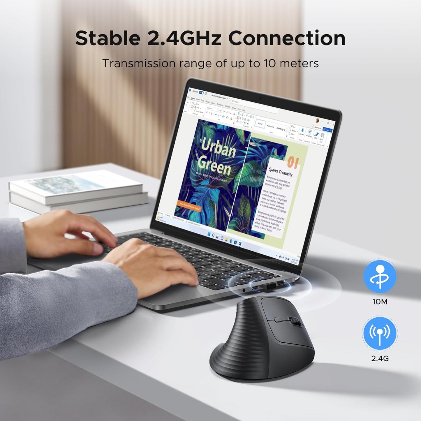 M618 Wireless Vertical Mouse