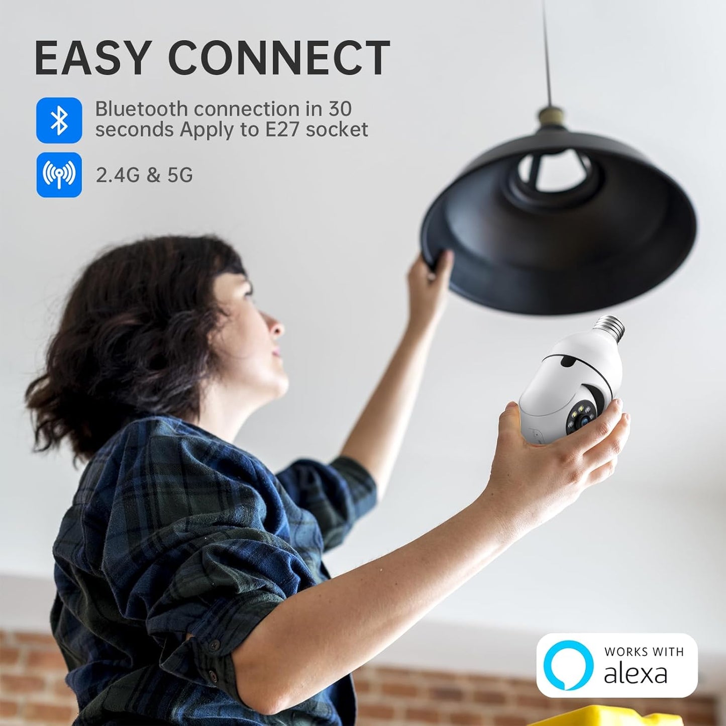Outdoor Security Camera with LED Lights