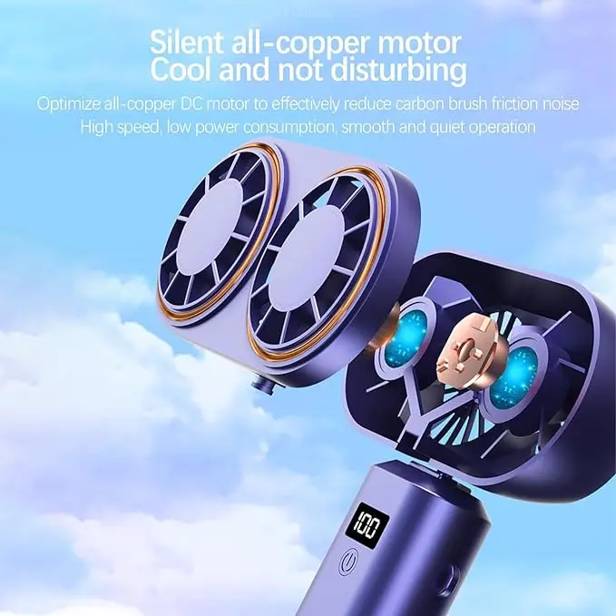Portable Hurricane Handheld Fan