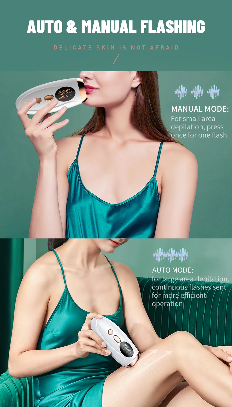 2-in-1 IPL Hair Removal & Photon Rejuvenation (Available in White and Green Color)