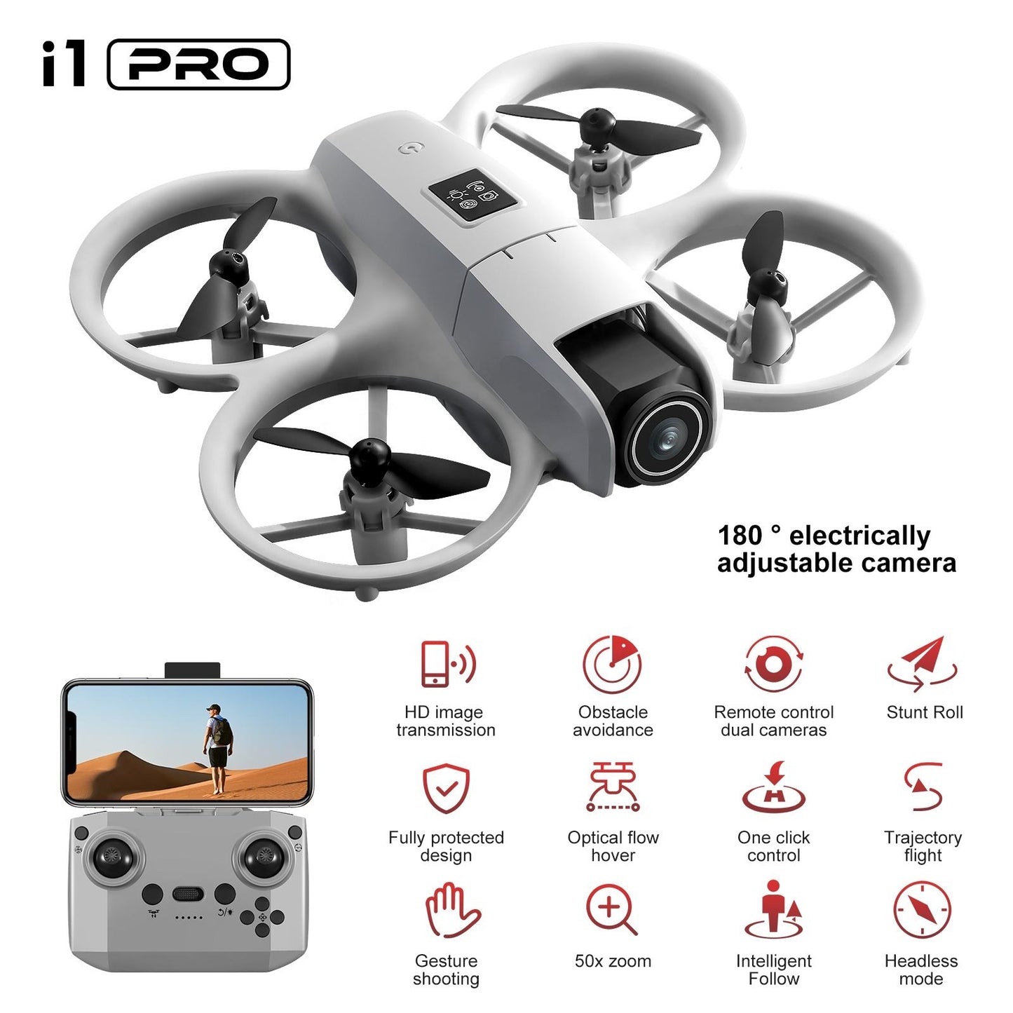 Optical Flow Dual-Camera Drone
