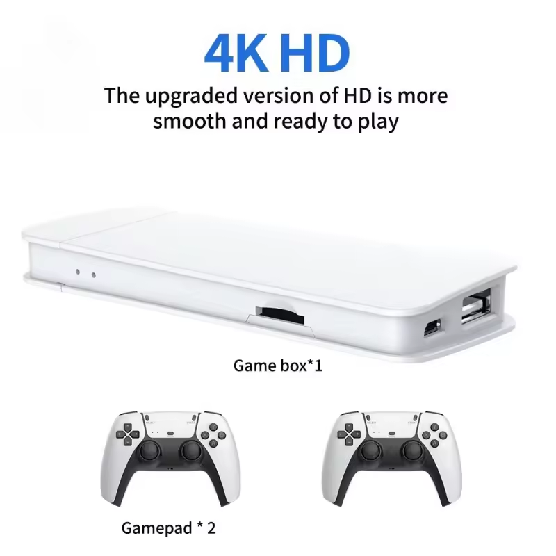 2.4G Wireless Game Console – Retro Games, Dual Controllers & HD Streaming