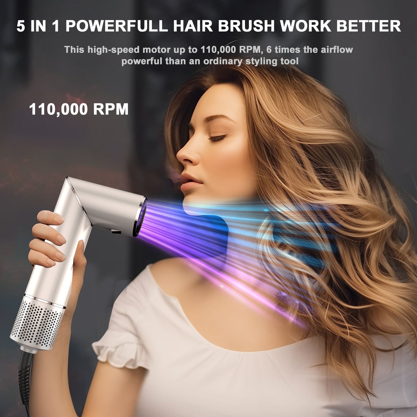 7-in-1 Air Wrap Hair Styler | Ionic Blow Dryer, Curler & Straightener
