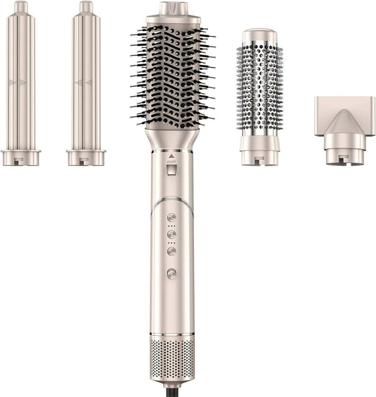 7-in-1 Air Wrap Hair Styler | Ionic Blow Dryer, Curler & Straightener