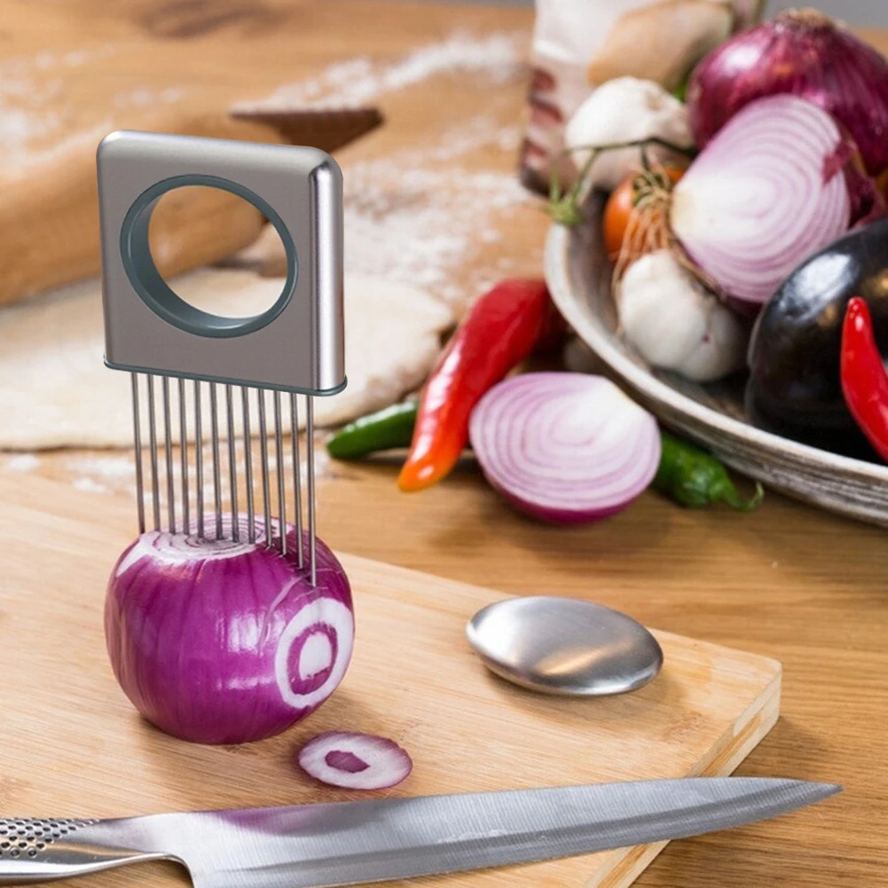 Stainless Steel Onion Cutter Holder