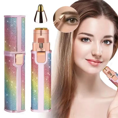 2-in-1 Rechargeable Facial Hair Remover & Eyebrow Razor