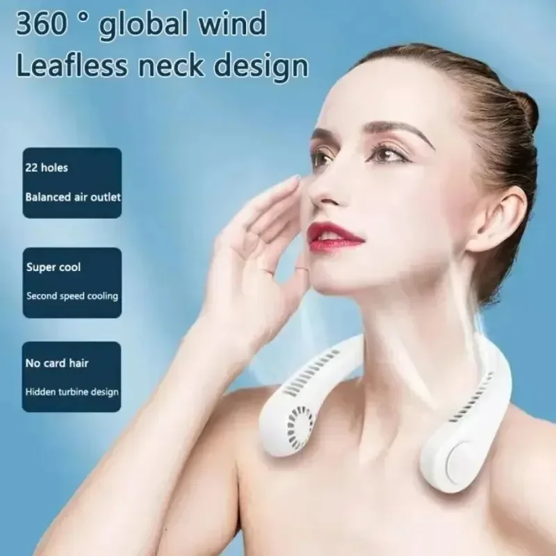 Portable Bladeless Neck Air Cooler