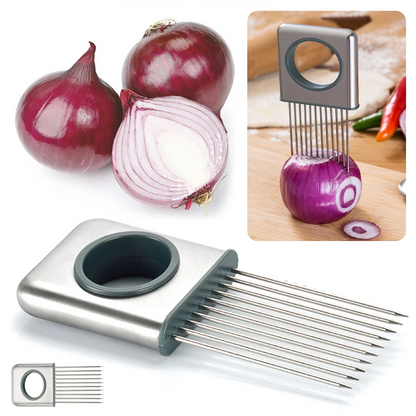 Stainless Steel Onion Cutter Holder