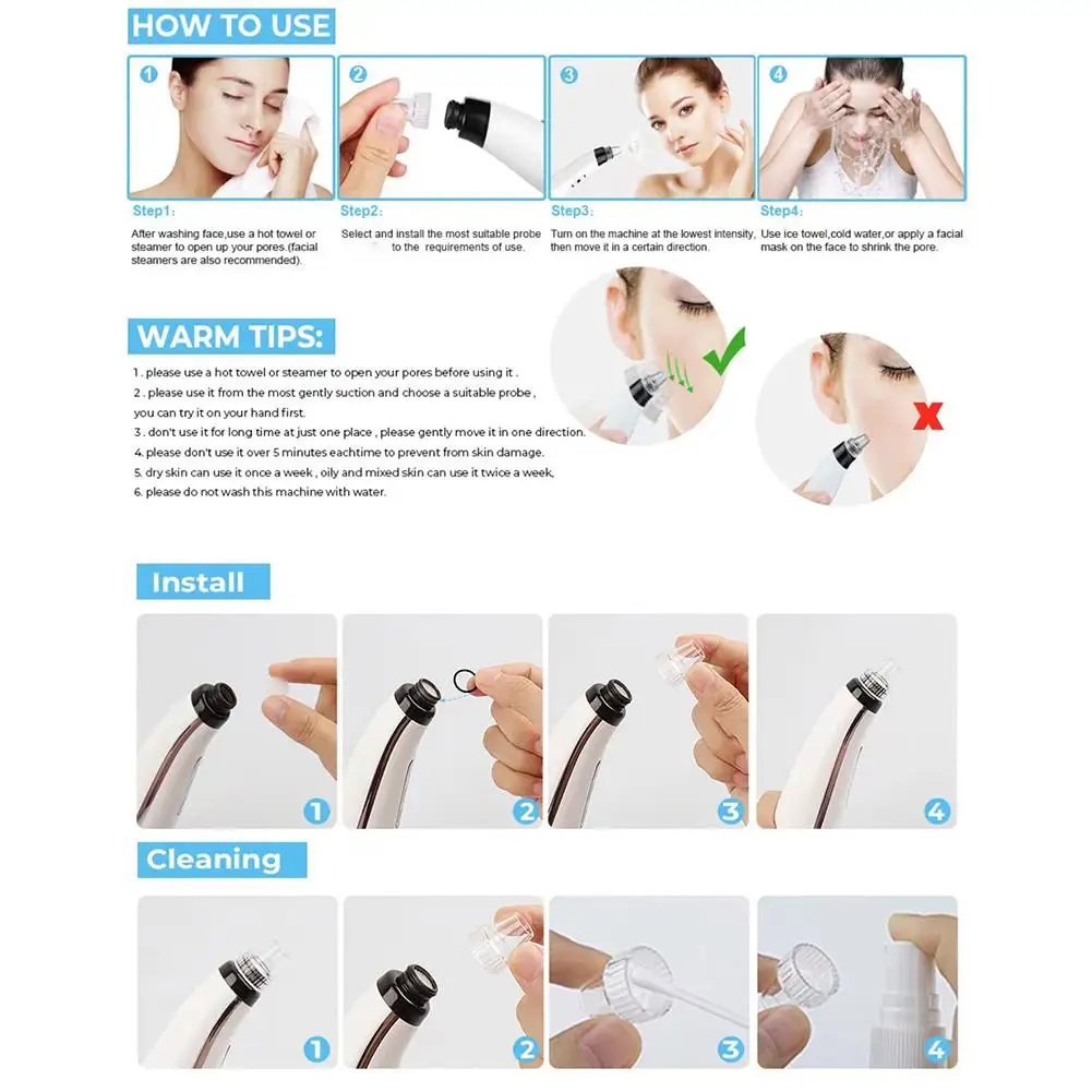 USB Rechargeable Facial Pore Cleaner