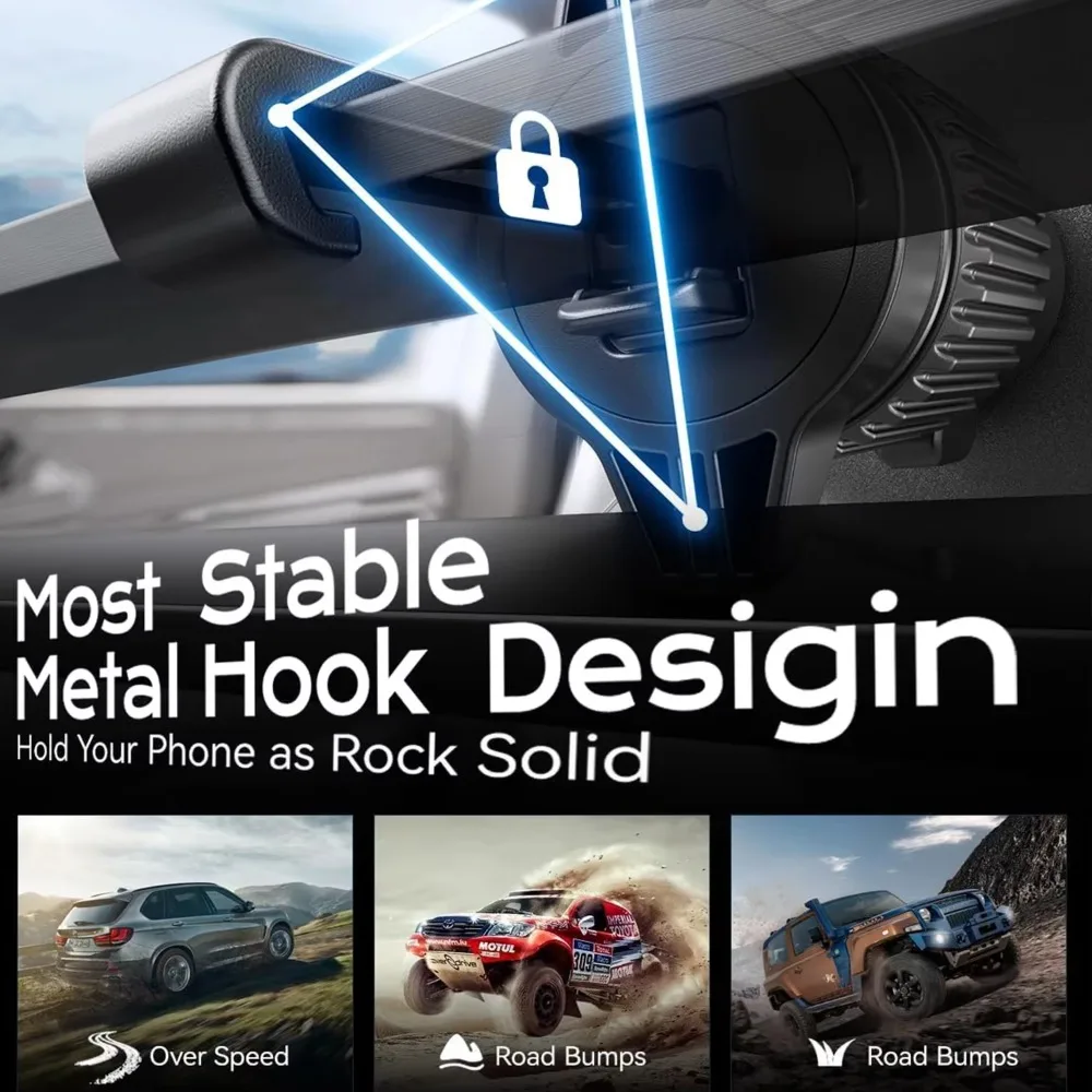Mini Car Wireless Charger | MagSafe-Compatible Dashboard Mount