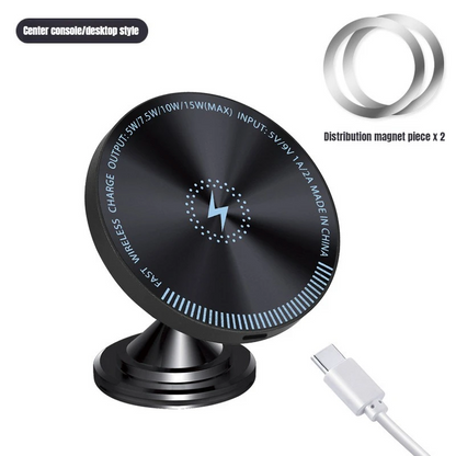 Mini Car Wireless Charger | MagSafe-Compatible Dashboard Mount