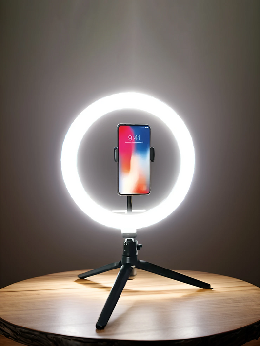 LED Ring Light | Tripod | Adjustable Lighting for Video & Makeup