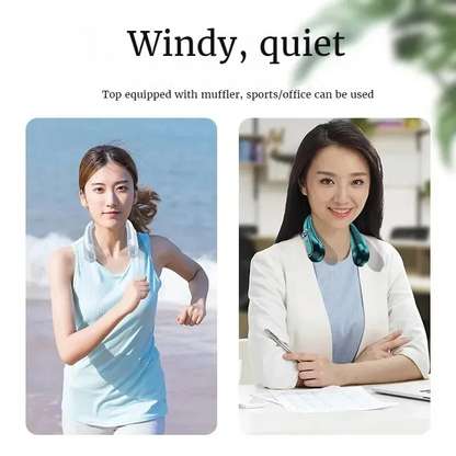 Portable Ceiling & Neck Fan | USB Rechargeable, Small, Digital Display, Office & Outdoor (Available in Multi-Colors)