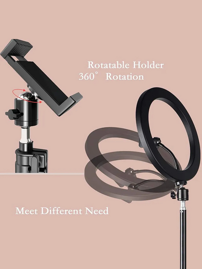 LED Ring Light | Tripod | Adjustable Lighting for Video & Makeup