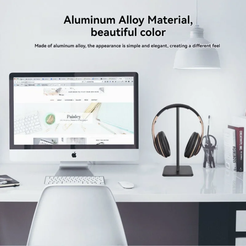 Universal Aluminum Headphone Stand | Gaming & Desktop Headset Holder
