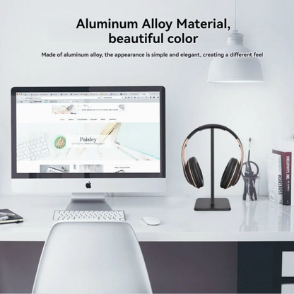 Universal Aluminum Headphone Stand | Gaming & Desktop Headset Holder