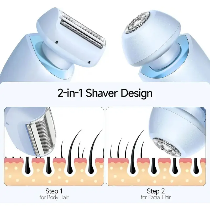 2-in-1 Waterproof Lady Shaver