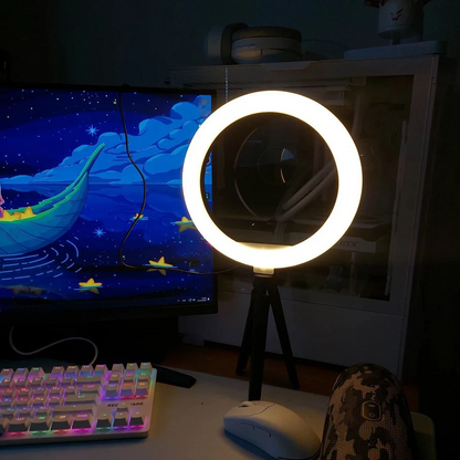 LED Ring Light | Tripod | Adjustable Lighting for Video & Makeup