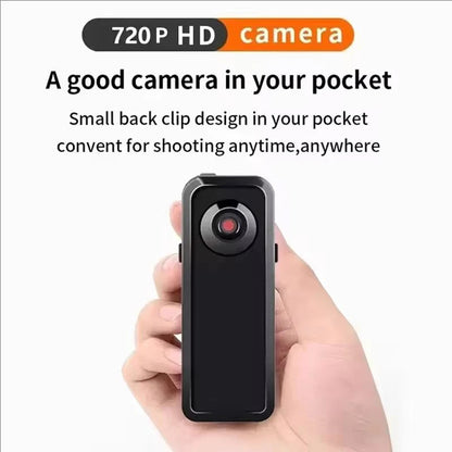 Portable Mini HD Body Cam | Nanny Cam & Security DVR | Wearable Video Recorder for Home & Office