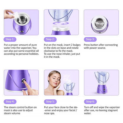 Facial Steamer Mist | Deep Clean & Glow Boost