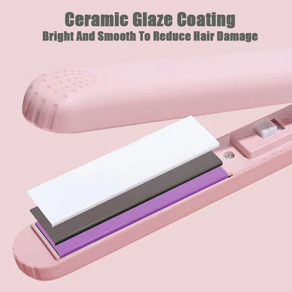 2-in-1 Straightener & Curler | Fast Heat-Up, Salon Smooth Finish | Ceramic Flat Iron (Available in Multi-Colors)