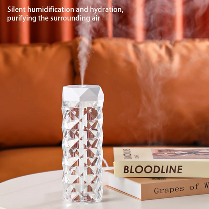 USB Air Humidifier & Aroma Diffuser - RGB Ambient Light for Car, Home & Bedroom