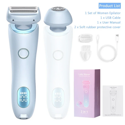 2-in-1 Waterproof Lady Shaver