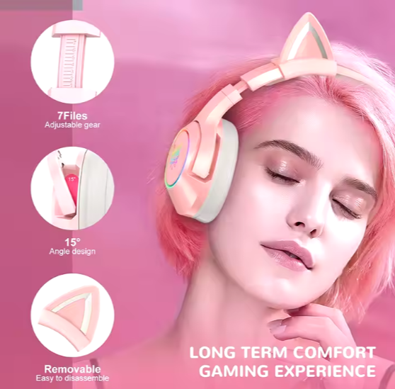 Animated Over-Ear Headphones for women