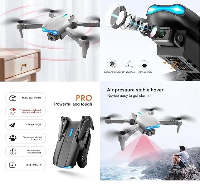 E99 Drone Camera | Foldable 4K Dual-Cam Aerial Drone